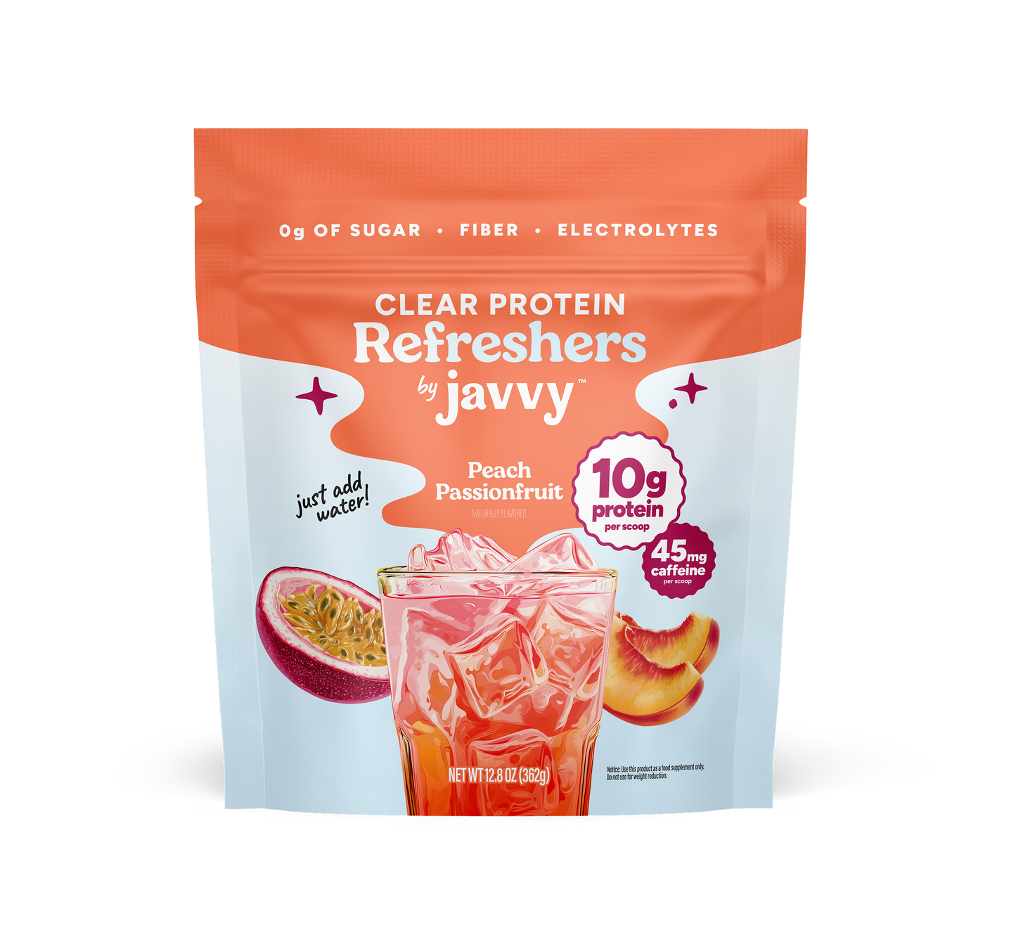Peach Passionfruit Protein Refresher