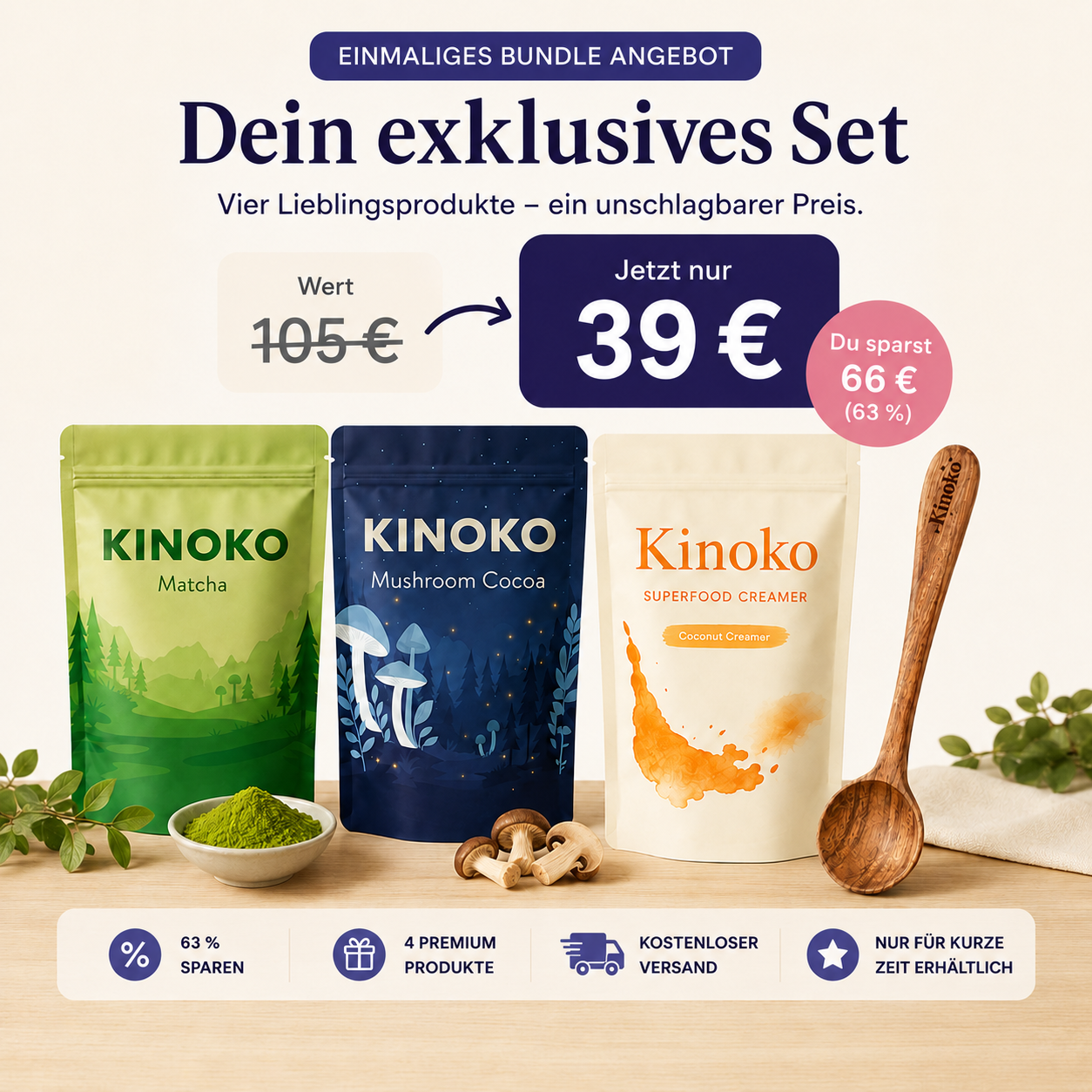 Kinoko Bestseller Probier-Bundle <45