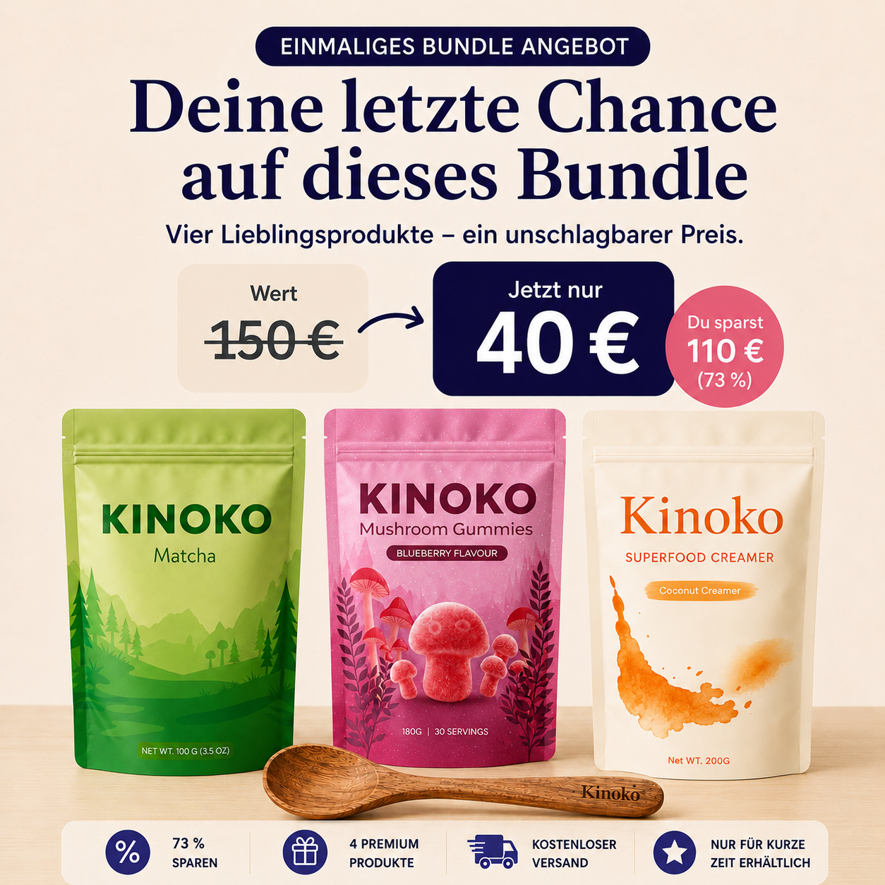 Kinoko Bestseller Probier-Bundle OTP Downsell